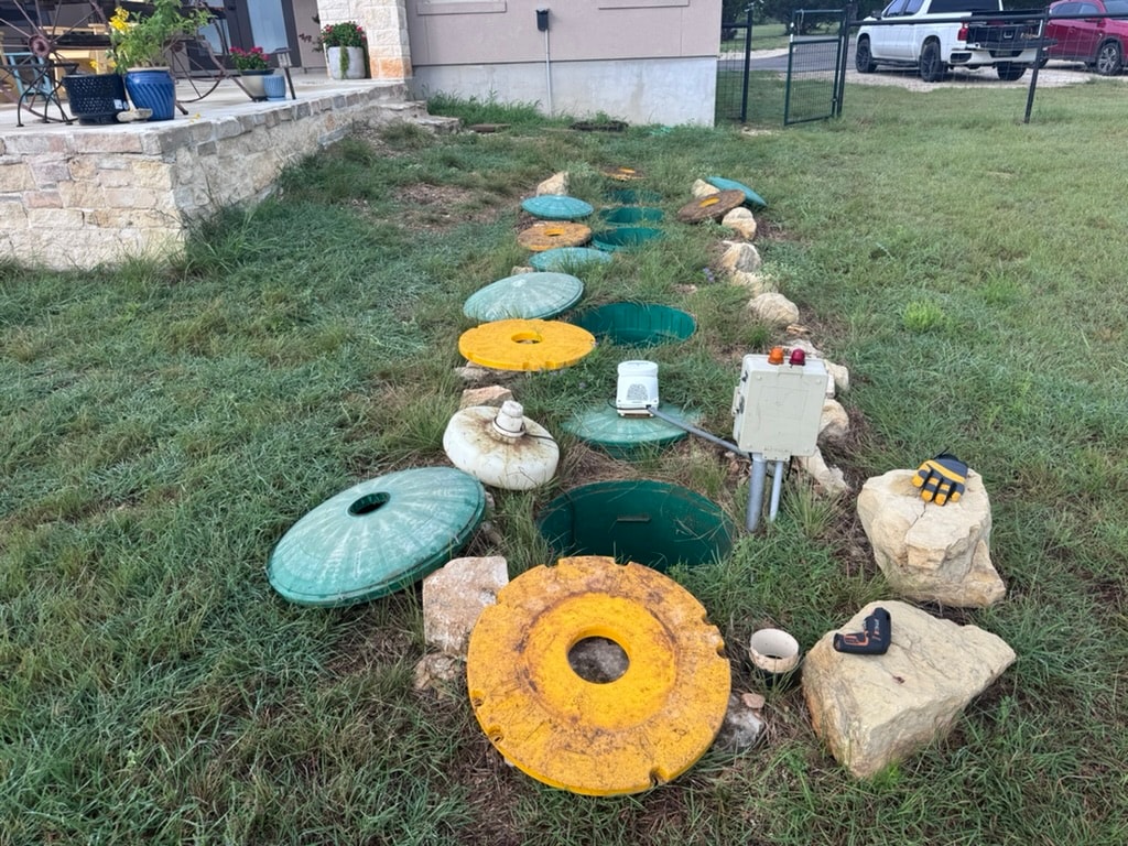 Septic drain field inspection
